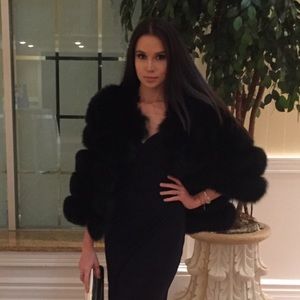 Arctic Fox real Fur Short Jacket